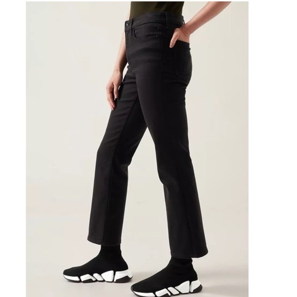 NWT Athleta Flex Kick Flare Jean - Black - Size 10 Tall (10T) - Picture 3 of 11